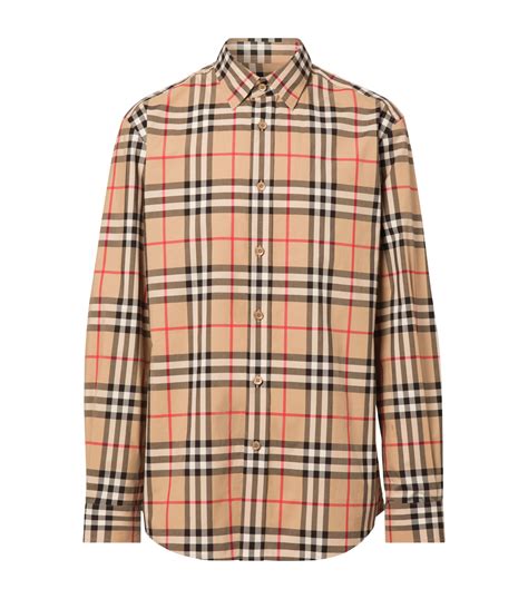 burberry women's check cotton shirt|burberry check shirt men's.